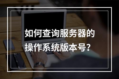 如何查询服务器的操作系统版本号?