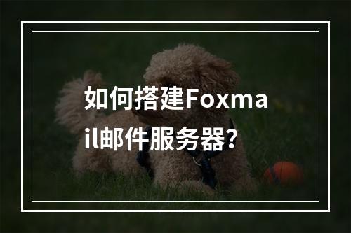 如何搭建Foxmail邮件服务器?