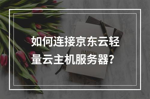 如何连接京东云轻量云主机服务器？