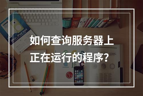 如何查询服务器上正在运行的程序?