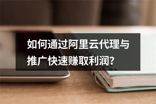 如何通过阿里云代理与推广快速赚取利润？