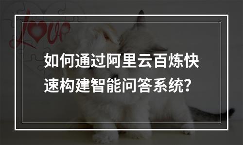 如何通过阿里云百炼快速构建智能问答系统？
