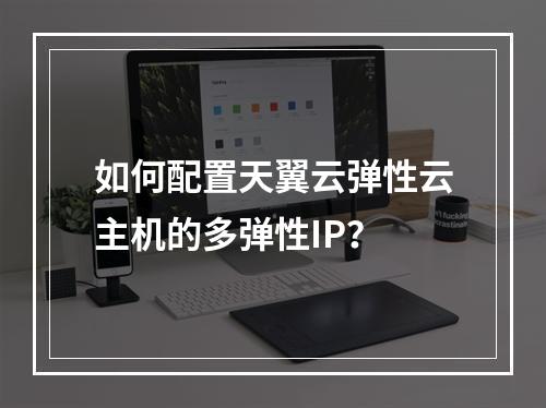 如何配置天翼云弹性云主机的多弹性IP？