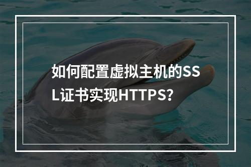 如何配置虚拟主机的SSL证书实现HTTPS？