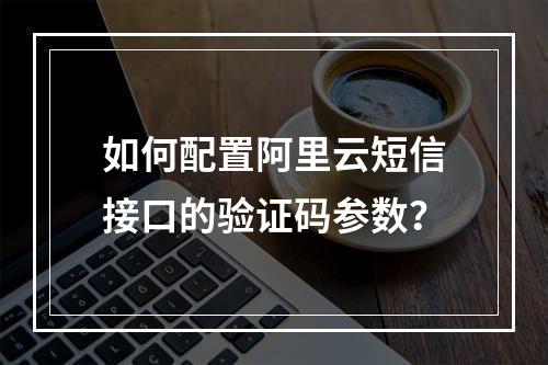 如何配置阿里云短信接口的验证码参数？