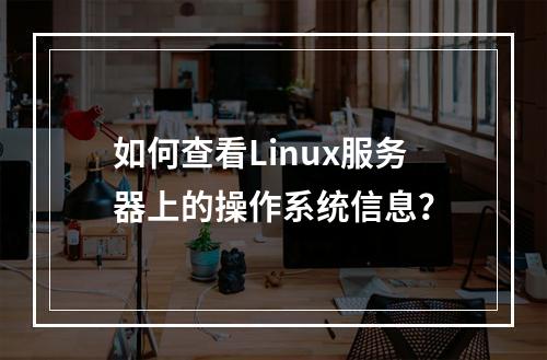 如何查看Linux服务器上的操作系统信息?