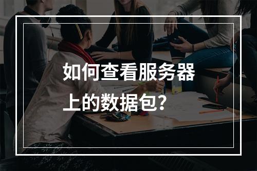如何查看服务器上的数据包?