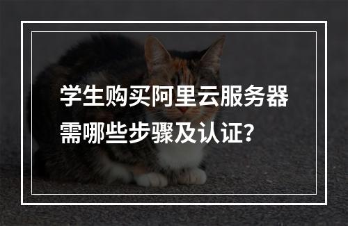学生购买阿里云服务器需哪些步骤及认证？