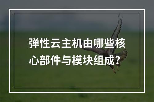 弹性云主机由哪些核心部件与模块组成？
