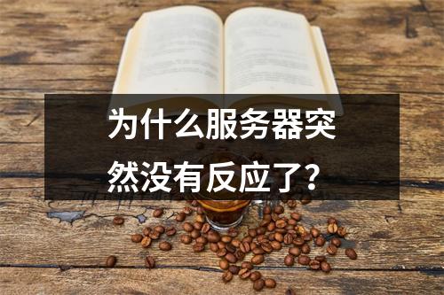 为什么服务器突然没有反应了?