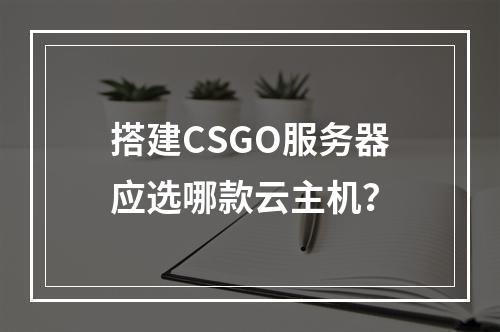 搭建CSGO服务器应选哪款云主机？
