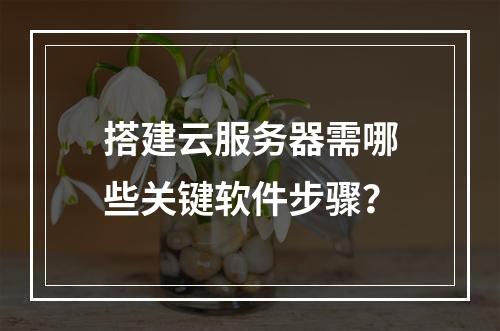 搭建云服务器需哪些关键软件步骤？
