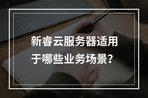 新睿云服务器适用于哪些业务场景？