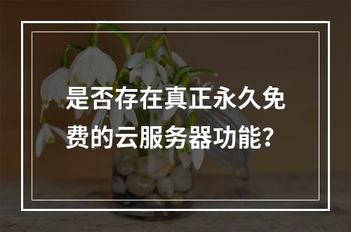 是否存在真正永久免费的云服务器功能？