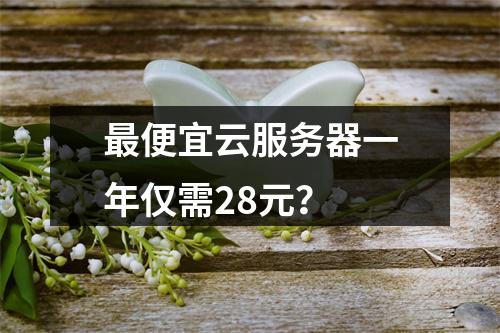 最便宜云服务器一年仅需28元？