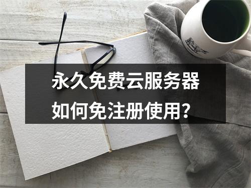 永久免费云服务器如何免注册使用？