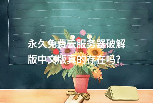 永久免费云服务器破解版中文版真的存在吗？