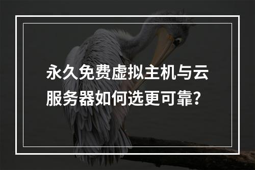 永久免费虚拟主机与云服务器如何选更可靠？