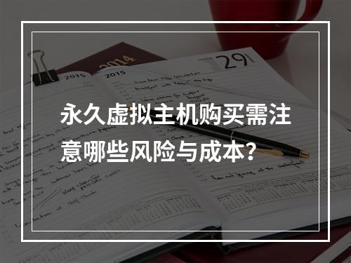永久虚拟主机购买需注意哪些风险与成本？