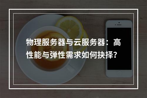 物理服务器与云服务器：高性能与弹性需求如何抉择？