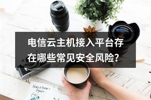 电信云主机接入平台存在哪些常见安全风险？