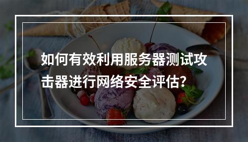 如何有效利用服务器测试攻击器进行网络安全评估?