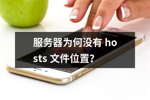 服务器为何没有 hosts 文件位置?