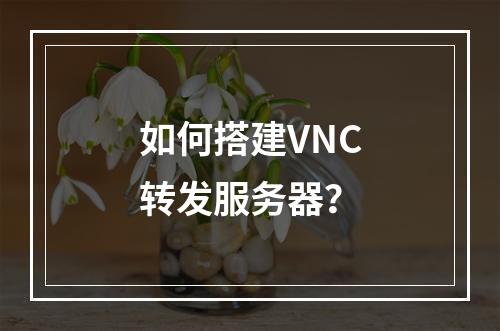 如何搭建VNC转发服务器?