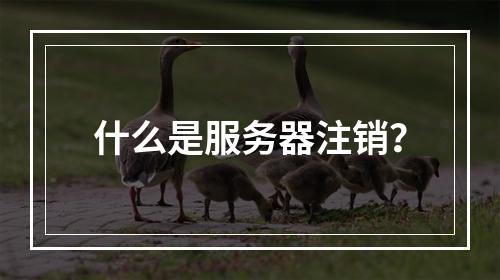 什么是服务器注销?