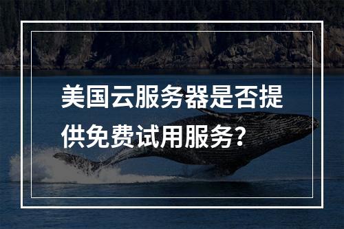 美国云服务器是否提供免费试用服务？