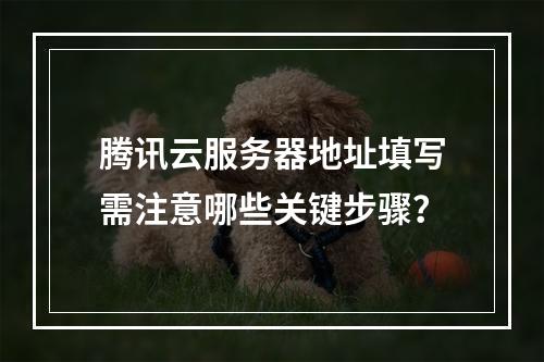 腾讯云服务器地址填写需注意哪些关键步骤？