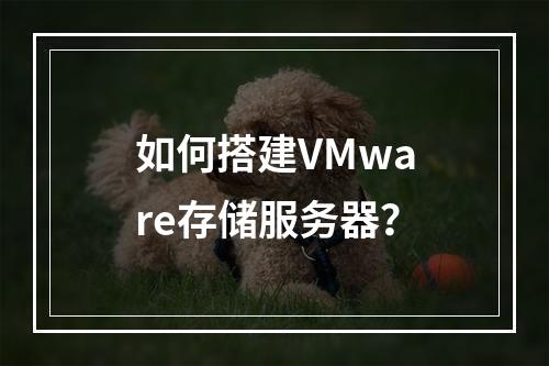 如何搭建VMware存储服务器?