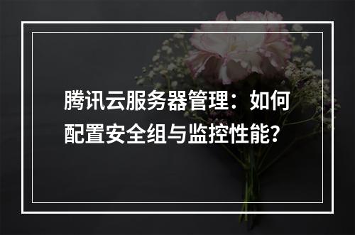 腾讯云服务器管理：如何配置安全组与监控性能？