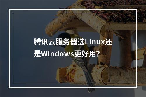 腾讯云服务器选Linux还是Windows更好用？