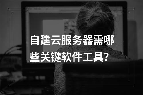 自建云服务器需哪些关键软件工具？
