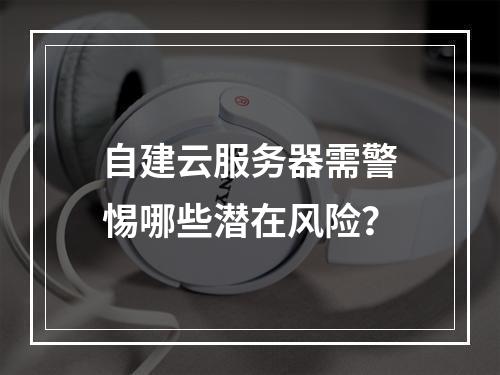 自建云服务器需警惕哪些潜在风险？