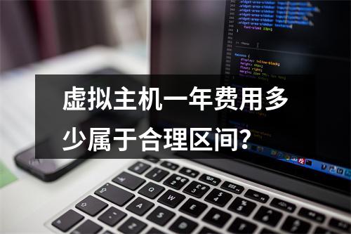 虚拟主机一年费用多少属于合理区间？