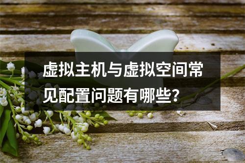 虚拟主机与虚拟空间常见配置问题有哪些？