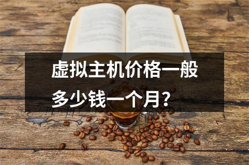 虚拟主机价格一般多少钱一个月？