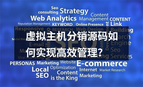 虚拟主机分销源码如何实现高效管理？