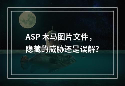 ASP 木马图片文件,隐藏的威胁还是误解?