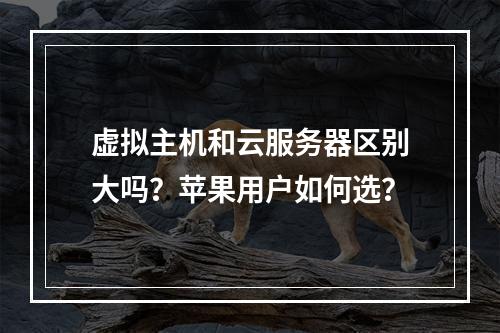 虚拟主机和云服务器区别大吗？苹果用户如何选？