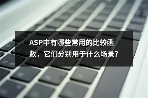 ASP中有哪些常用的比较函数,它们分别用于什么场景?