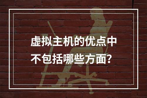 虚拟主机的优点中不包括哪些方面？
