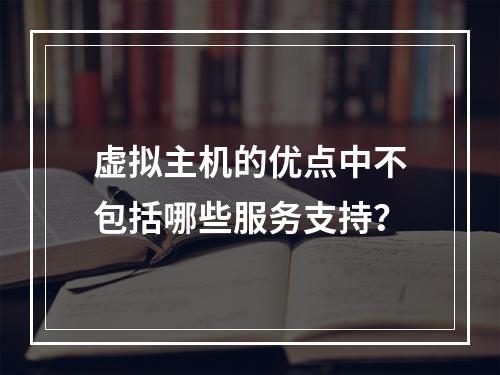虚拟主机的优点中不包括哪些服务支持？