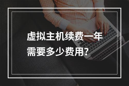 虚拟主机续费一年需要多少费用？