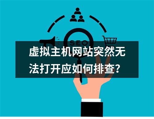 虚拟主机网站突然无法打开应如何排查？