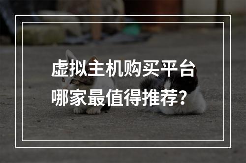 虚拟主机购买平台哪家最值得推荐？