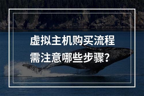 虚拟主机购买流程需注意哪些步骤？
