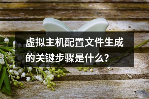 虚拟主机配置文件生成的关键步骤是什么？